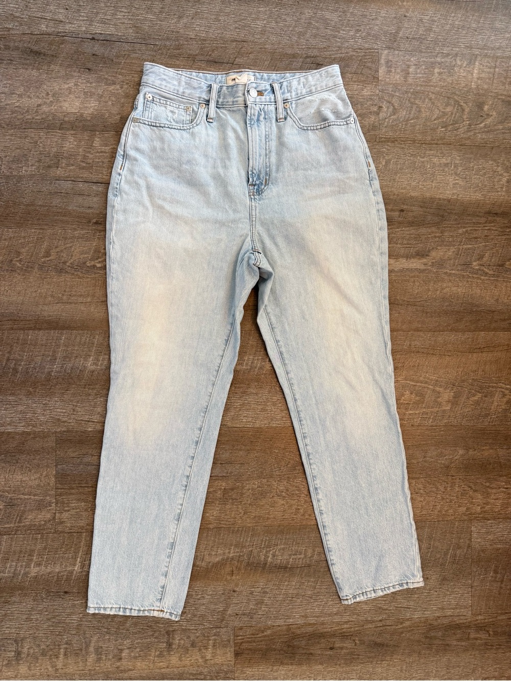 Madewell Curvy Perfect Vintage Jeans 28 High Rise Light Wash Tapered Mom Jean